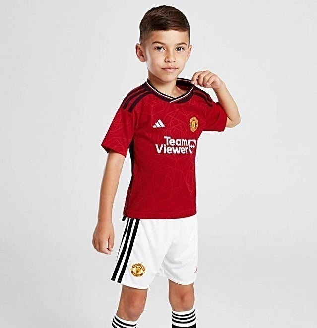 Kit Adidas Manchester United I - 2023/24 Infantil