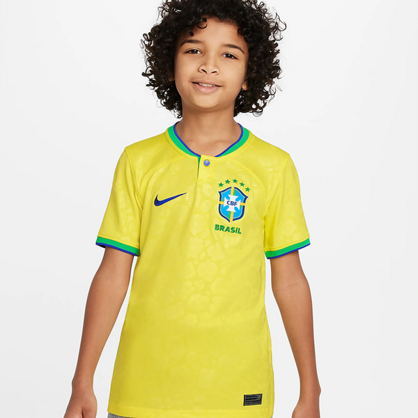 Kit Nike Brasil I - 2022 Infantil Copa do Mundo