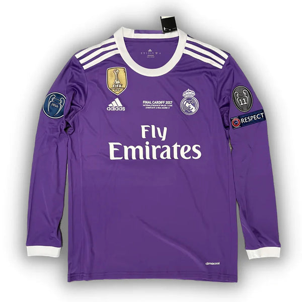 Camisa Adidas Real Madrid II - 2016/17 Retrô Manga Longa