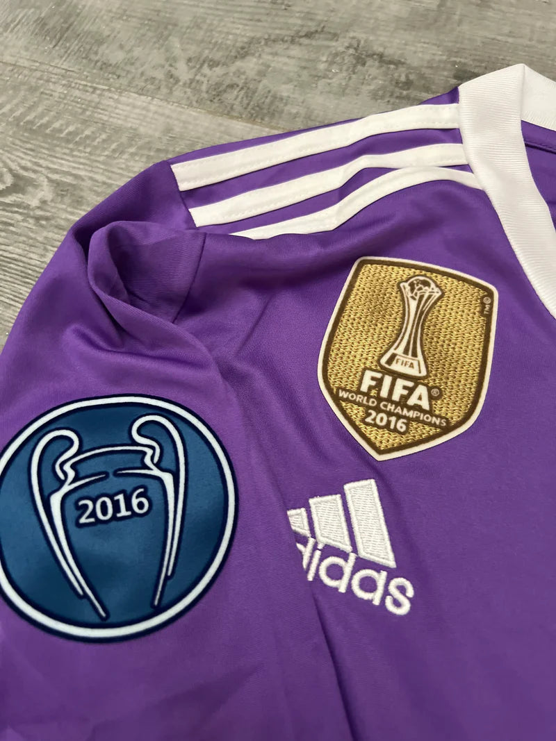 Camisa Adidas Real Madrid II - 2016/17 Retrô Manga Longa