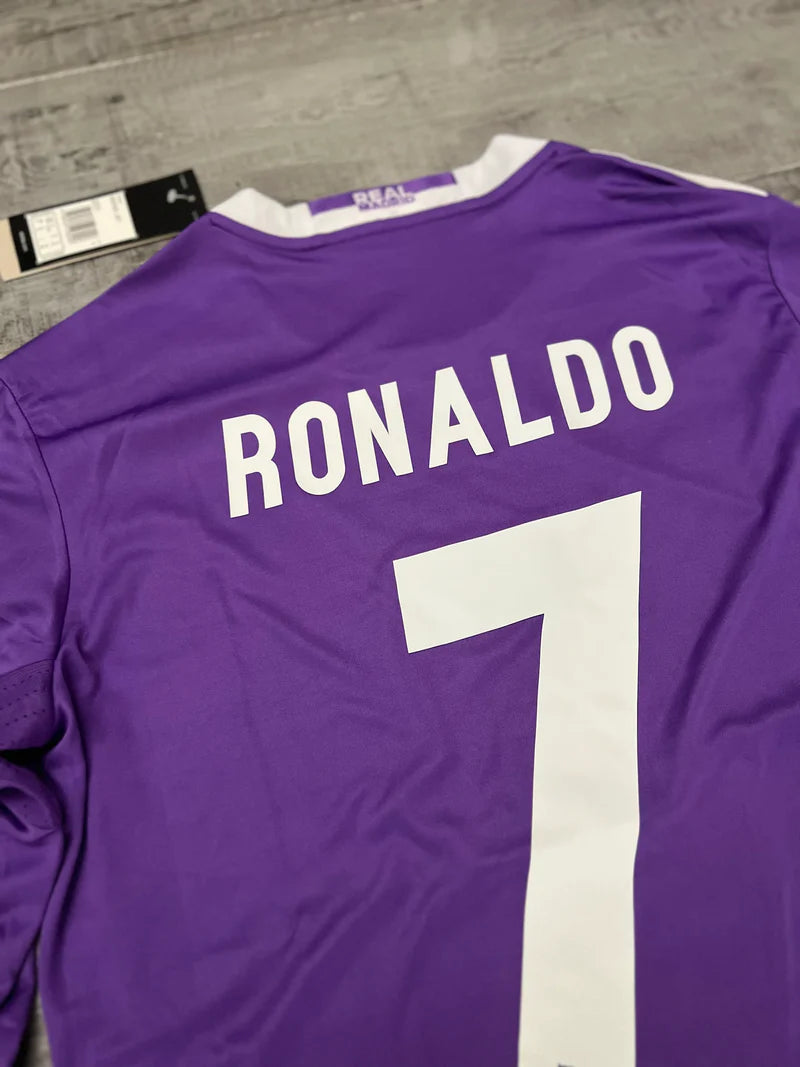 Camisa Adidas Real Madrid II - 2016/17 Retrô Manga Longa