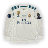 Camisa Manga Longa Real Madrid I - 2016/17 Retrô Branca