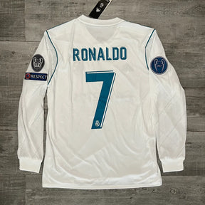 Camisa Manga Longa Real Madrid I - 2016/17 Retrô Branca