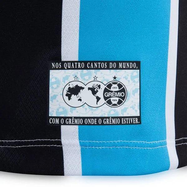 Camisa Grêmio Manga Longa I - 2025/26 Azul e Preta