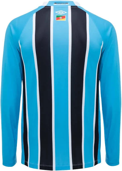 Camisa Grêmio Manga Longa I - 2025/26 Azul e Preta