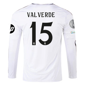 Camisa Manga Longa Real Madrid I - 2024/25 Valverde N°15