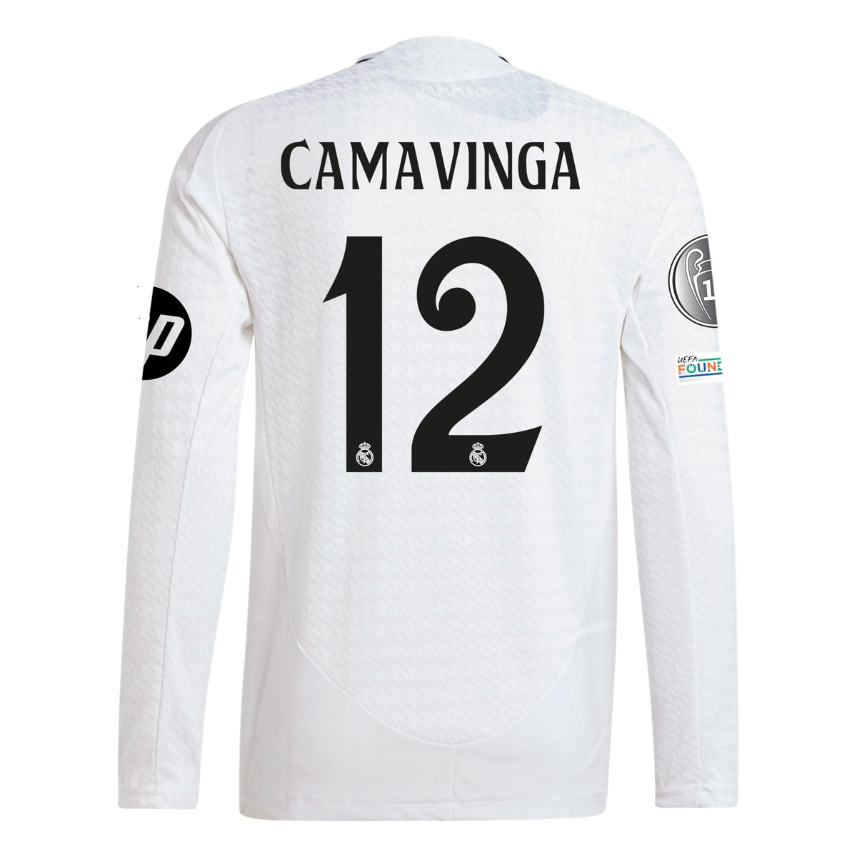 Camisa Manga Longa Real Madrid I - 2024/25 Camavinga N°12