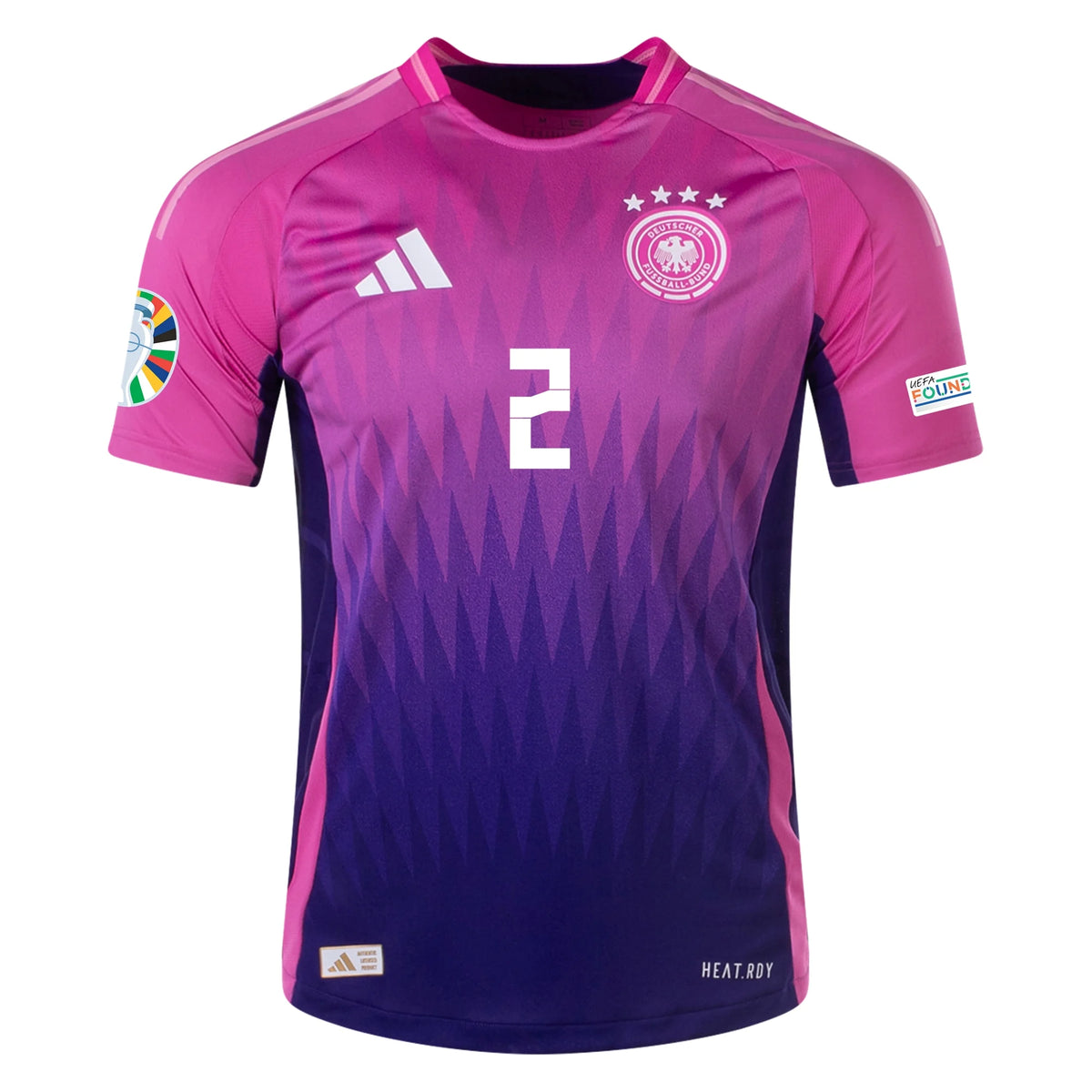 Camisa Alemanha II - 2024/25 Rüdiger N° 2