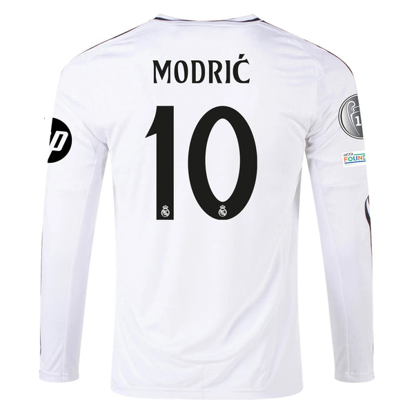 Camisa Adidas Real Madrid I - 2024/25 Manga Longa -  Modrić (10)