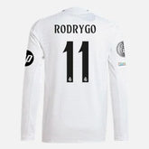 Camisa Manga Longa Real Madrid I - 2024/25 Rodrygo N°11