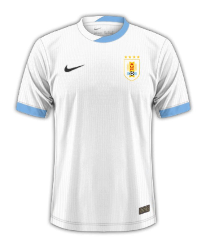Camisa Uruguai II - 2024/25 Branca