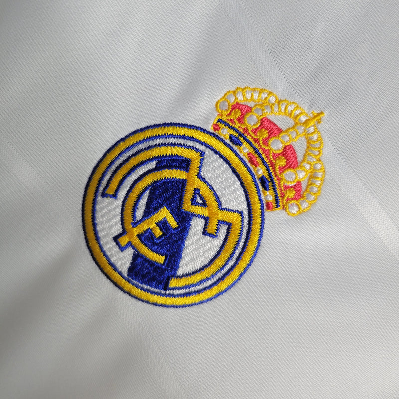 Camisa Adidas Real Madrid I - 2014/15 Retrô Manga Longa