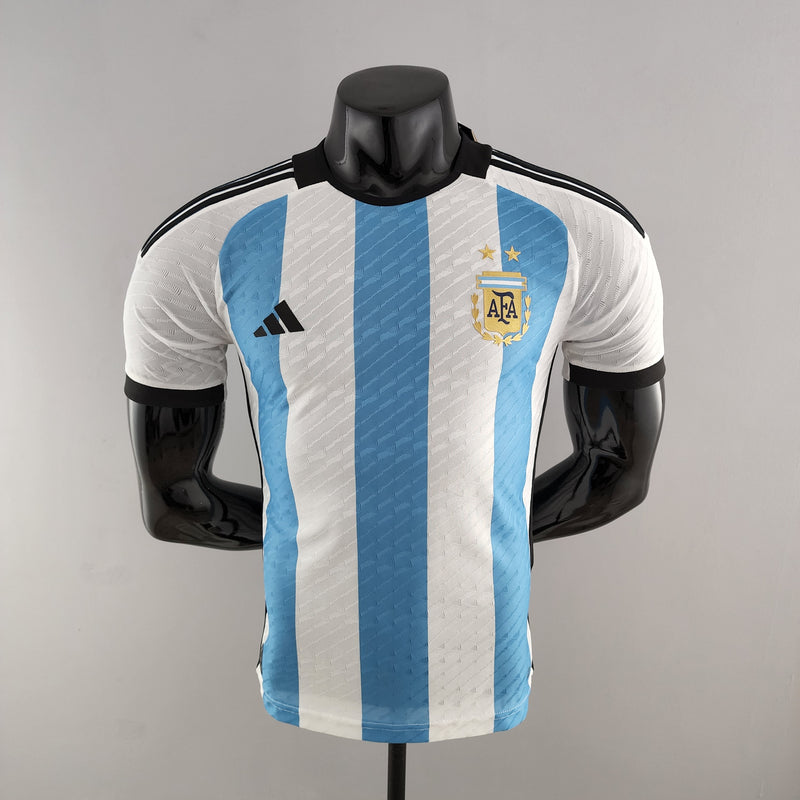 Camisa Adidas Argentina I - 2022 Jogador 3 Estrelas
